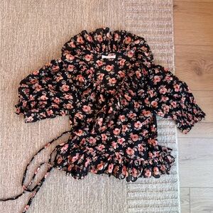 Doen Thames wrap blouse